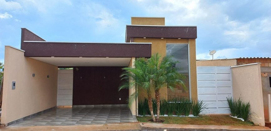 OPORTUNIDADE! Excelente Casa com 3 Quartos, Suite, Nova, Moderna, Fino Acabamento, Condomínio Villages do Sol, Jardim Botânico/DF. Próxima ao condomínio Quintas dos Ipês.