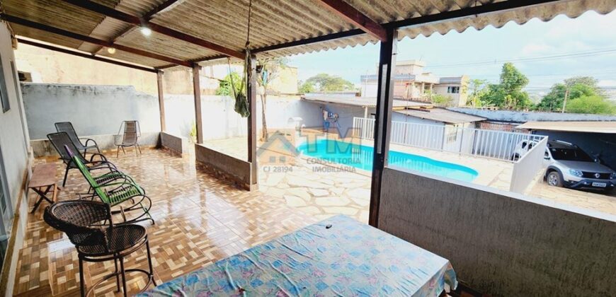 Excelente Casa, com 2 Quartos, Piscina, Lote Vazado com 490 metros, Bairro Itaipu, São Sebastião/DF.