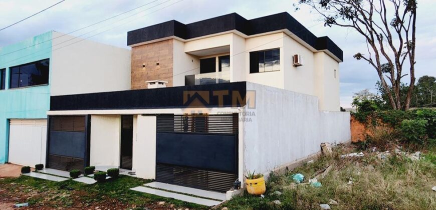 MARAVILHOSO SOBRADO COM 4 QUARTOS, NOVO, FINO ACABAMENTO, SOFISTICADO, PISO EM PORCELANATO, CHURRASQUEIRA, AR CONDICIONADO, COM 2 LAJES, LOCALIZADO NO CONDOMINIO PARATI, PERTO DA CHACARA MASTER, BAIRRO MORRO DA CRUZ, EM SÃO SEBASTIÃO/DF.