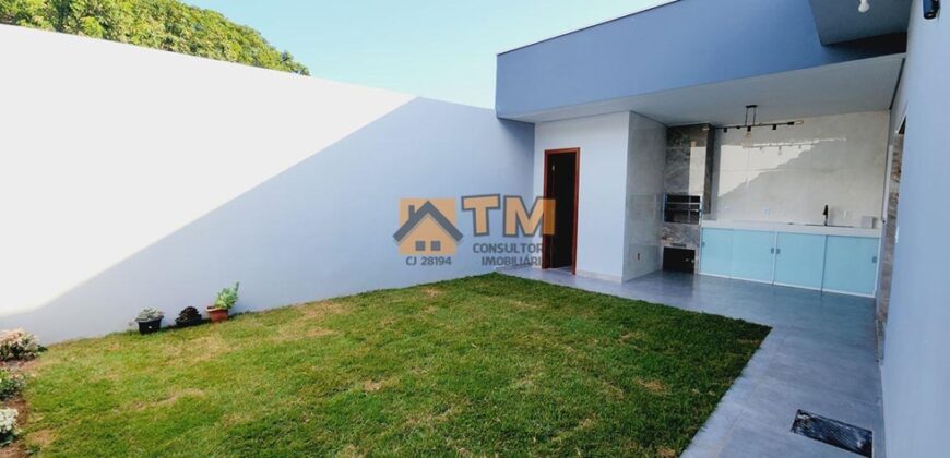 Casa Nova, Moderna, Fino Acabamento, Pé direito Alto, Casa com 3 Quartos, Suíte, em área totalmente Fechada, no Bairro Vila Nova em São Sebastião/DF.