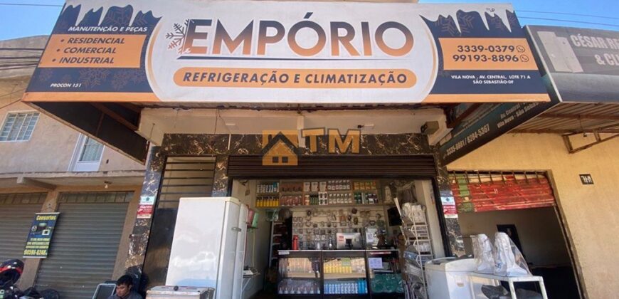 EXCELENTE PRÉDIO COMERCIAL, MAIS UM SOBRADO NA PARTE DOS FUNDO COM FINO ACABAMENTO, NO BAIRRO VILA NOVA, EM SÃO SEBASTIÃO/DF.