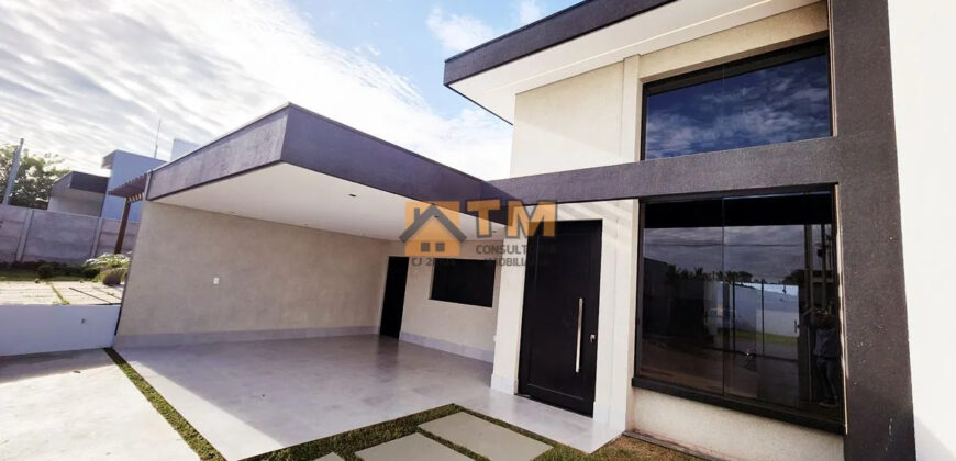 Casa Alto Padrão, Nova, Moderna, Fino Acabamento, com 3 Quartos, Suíte, Condomínio Vista Itaipu, no Jardim Botânico Brasília /DF.