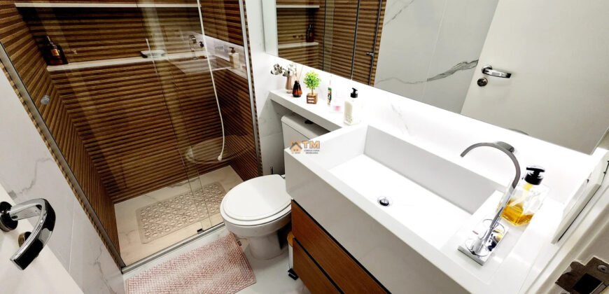 PARA QUEM ALMEJA MORAR EM UM APARTAMENTO, BEM LOCALIZADO, COM FINO ACABAMENTO, CONFORTO DE UM LAR! ARMÁRIOS PLANEJADOS, COM VISTA LINDA EM UM CONDOMINIO DE ALTO PADRÃO, SEGURO E BEM LOCALIZADO!