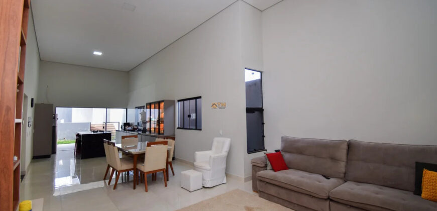 Maravilhosa Casa Alto Padrão, Moderna, Fino Acabamento, com 3 Quartos, Suíte, Armários planejados, no Condomínio Vista Itaipu, no Jardim Botânico Brasília /DF.