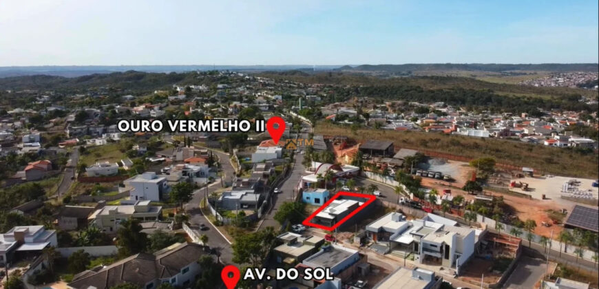 Maravilhosa Casa Alto Padrão, Moderna, Fino Acabamento, com 3 Quartos, Suíte, Armários planejados, no Condomínio Vista Itaipu, no Jardim Botânico Brasília /DF.