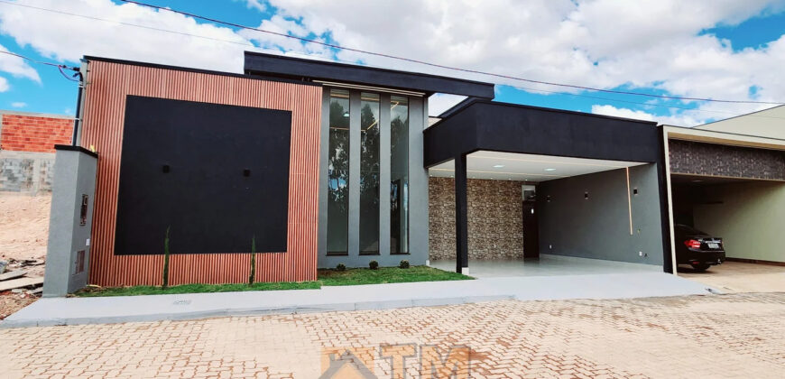 Excelente Casa Alto Padrão, Nova, Moderna, com Fino Acabamento, com 3 Quartos, Condomínio Estância Jardim Europa, no Jardim Botânico Brasília /DF. Aceita imóvel de menor valor