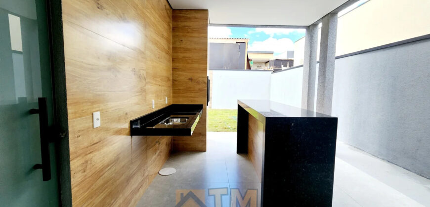 Excelente Casa Alto Padrão, Nova, Moderna, com Fino Acabamento, com 3 Quartos, Condomínio Estância Jardim Europa, no Jardim Botânico Brasília /DF. Aceita imóvel de menor valor