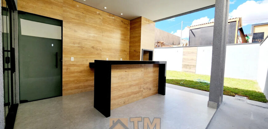 Excelente Casa Alto Padrão, Nova, Moderna, com Fino Acabamento, com 3 Quartos, Condomínio Estância Jardim Europa, no Jardim Botânico Brasília /DF. Aceita imóvel de menor valor