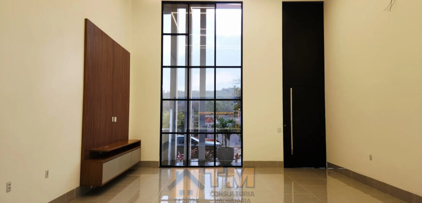 Casa Nova, Moderna no Condomínio Jardim Botanic! Encante-se com esta belíssima residência com fachada contemporânea e acabamentos de alto padrão, localizada em um dos condomínios mais desejados da região!