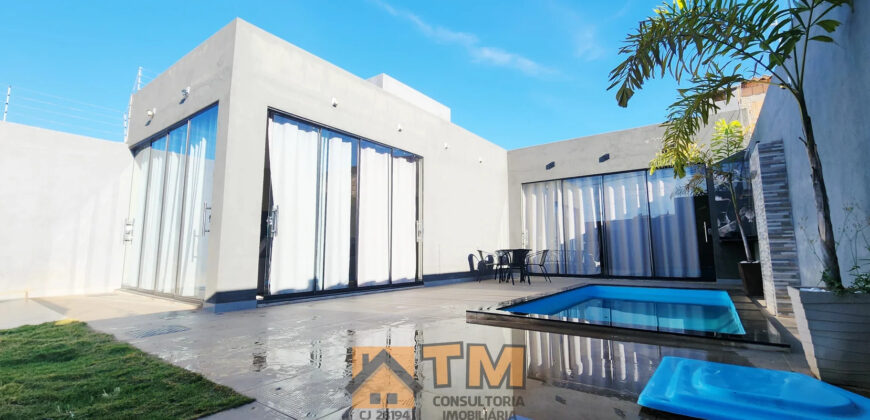 CASA SLIM E MODERNA À VENDA NO CAPÃO, PRÓXIMA À BR, PERTO DA REGIONA DE ENSINO, EM SÃO SEBASTIÃO/DF, COM PROJETO CONTEMPORÂNEO, AMBIENTES INTEGRADOS E EXCELENTE ÁREA DE LAZER.