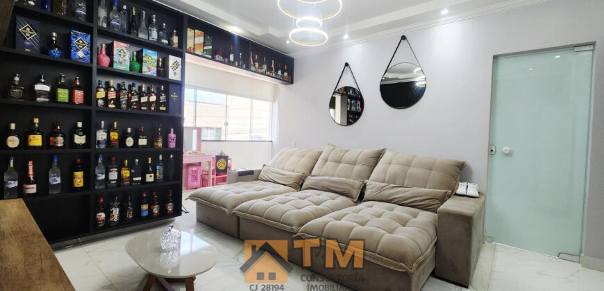 MARAVILHOSO SOBRADO COM FINO ACABAMENTO, COM ARMÁRIOS PLANEJADOS, PORCELANATO, COM 2 LAJES, ESTRUTURA PARA MAIS 1 ANDAR, NO BAIRRO RESIDENCIAL VITÓRIA, EM SÃO SEBASTIÃO/DF.