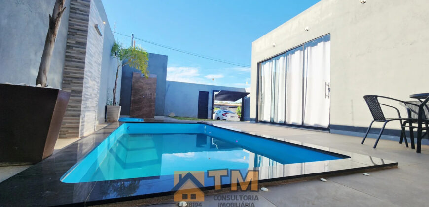 CASA SLIM E MODERNA À VENDA NO CAPÃO, PRÓXIMA À BR, PERTO DA REGIONA DE ENSINO, EM SÃO SEBASTIÃO/DF, COM PROJETO CONTEMPORÂNEO, AMBIENTES INTEGRADOS E EXCELENTE ÁREA DE LAZER.