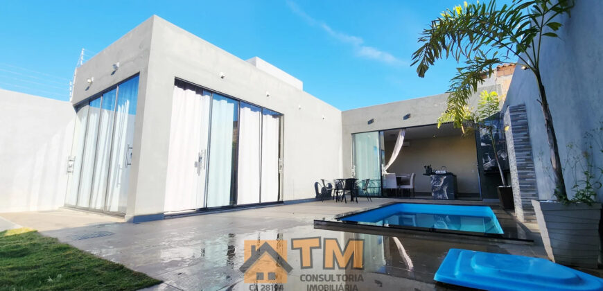 CASA SLIM E MODERNA À VENDA NO CAPÃO, PRÓXIMA À BR, PERTO DA REGIONA DE ENSINO, EM SÃO SEBASTIÃO/DF, COM PROJETO CONTEMPORÂNEO, AMBIENTES INTEGRADOS E EXCELENTE ÁREA DE LAZER.