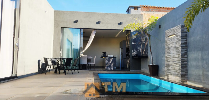 CASA SLIM E MODERNA À VENDA NO CAPÃO, PRÓXIMA À BR, PERTO DA REGIONA DE ENSINO, EM SÃO SEBASTIÃO/DF, COM PROJETO CONTEMPORÂNEO, AMBIENTES INTEGRADOS E EXCELENTE ÁREA DE LAZER.