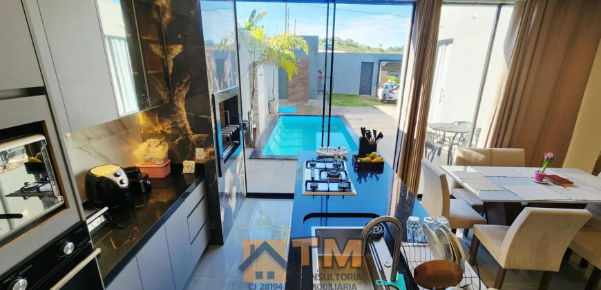 CASA SLIM E MODERNA À VENDA NO CAPÃO, PRÓXIMA À BR, PERTO DA REGIONA DE ENSINO, EM SÃO SEBASTIÃO/DF, COM PROJETO CONTEMPORÂNEO, AMBIENTES INTEGRADOS E EXCELENTE ÁREA DE LAZER.