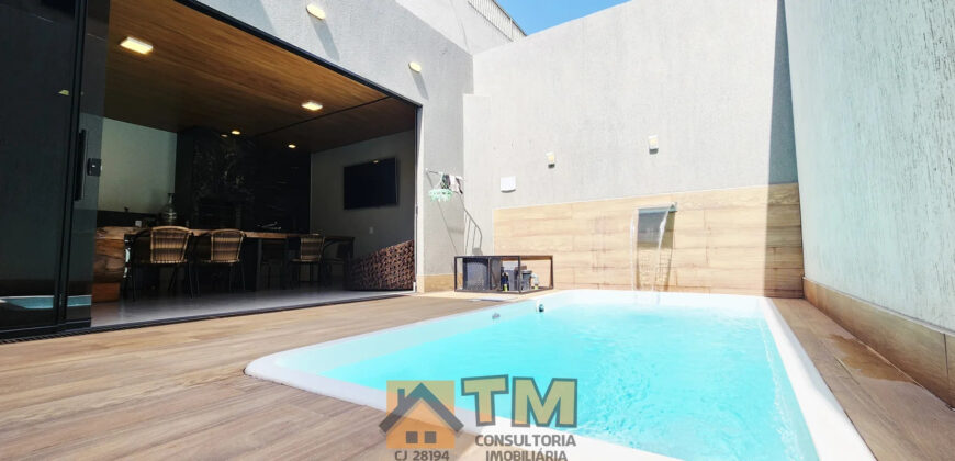 MARAVILHOSO SOBRADO COM 4 QUARTOS, SUITES, FINO ACABAMENTO, COM ARMÁRIOS PLANEJADOS, PORCELANATO, PISCINA, CHURRASQUEIRA, NO BAIRRO RESIDENCIAL OESTE, EM SÃO SEBASTIÃO/DF.