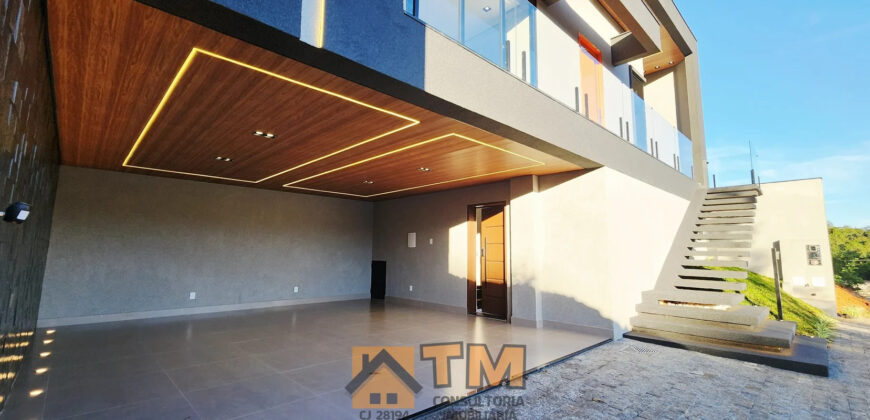 Maravilha Casa, Alto Padrão, Nova, Moderna, Fino Acabamento, com 3 Quartos, Piscina Aquecida, no Condomínio Residencial Jardim Bonitanic, no Jardim Botânico Brasília /DF.
