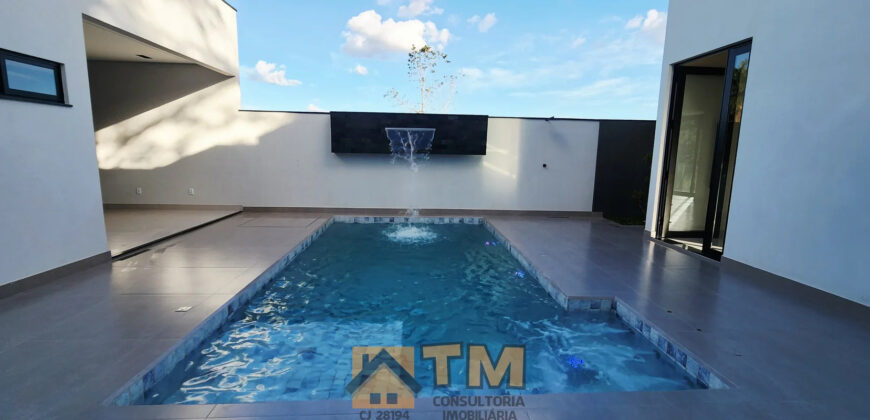 Maravilha Casa, Alto Padrão, Nova, Moderna, Fino Acabamento, com 3 Quartos, Piscina Aquecida, no Condomínio Residencial Jardim Bonitanic, no Jardim Botânico Brasília /DF.