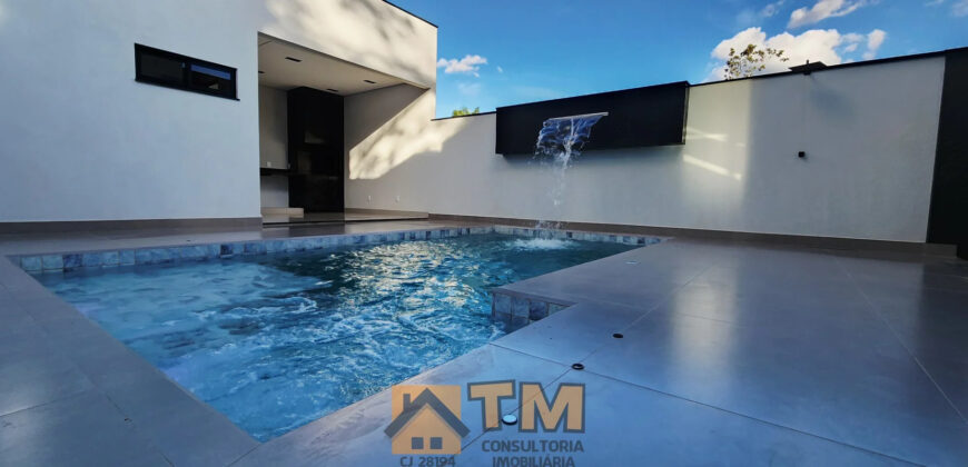 Maravilha Casa, Alto Padrão, Nova, Moderna, Fino Acabamento, com 3 Quartos, Piscina Aquecida, no Condomínio Residencial Jardim Bonitanic, no Jardim Botânico Brasília /DF.