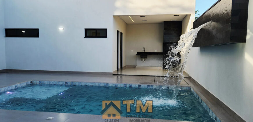 Maravilha Casa, Alto Padrão, Nova, Moderna, Fino Acabamento, com 3 Quartos, Piscina Aquecida, no Condomínio Residencial Jardim Bonitanic, no Jardim Botânico Brasília /DF.