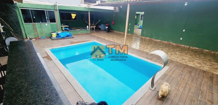 Excelente Casa com 2 Quartos, Piscina, Churrasqueira, Bairro Morro da Cruz, em São Sebastião /DF.