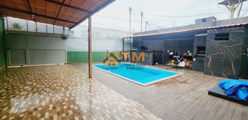 Excelente Casa com 2 Quartos, Piscina, Churrasqueira, Bairro Morro da Cruz, em São Sebastião /DF.